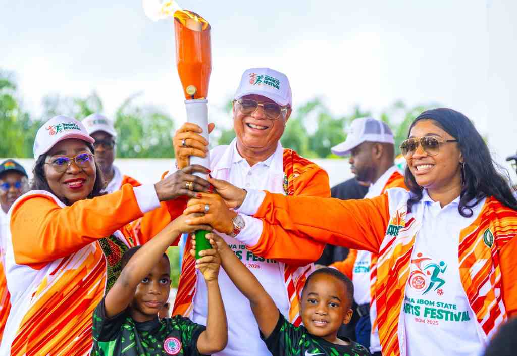 Governor Eno receives Unity Torch ahead of Akwa Ibom State Sports Festival
