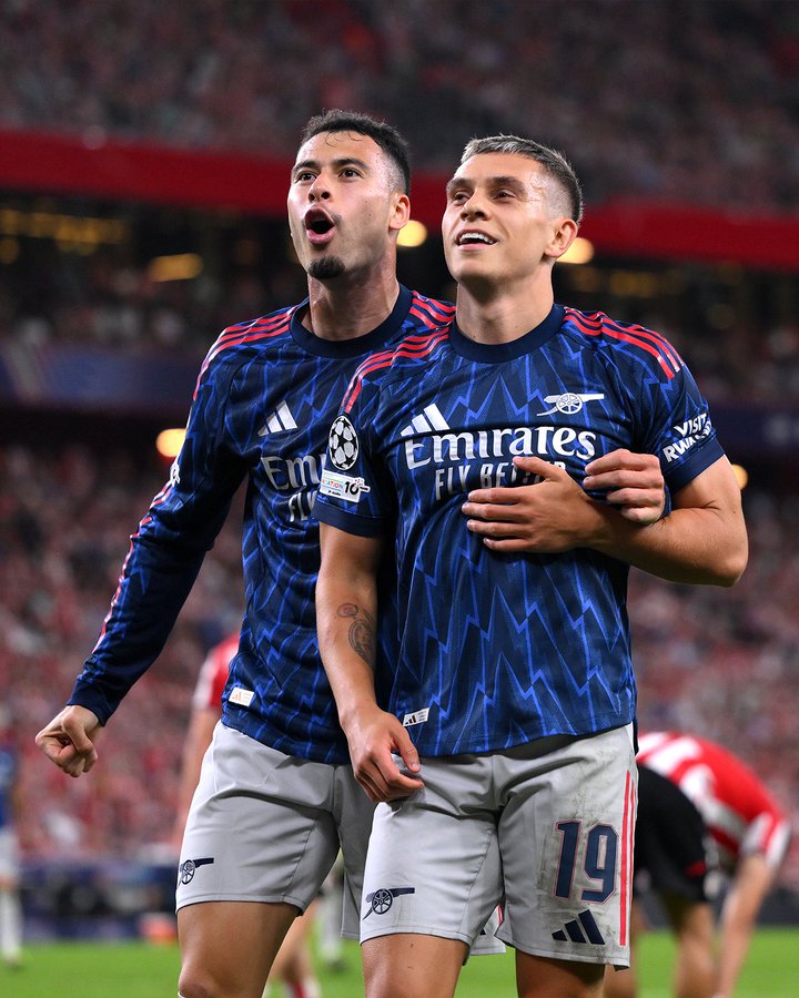 Subsitutes Martinelli and Trossard secure Champions League win for Arsenal against Athletic Club