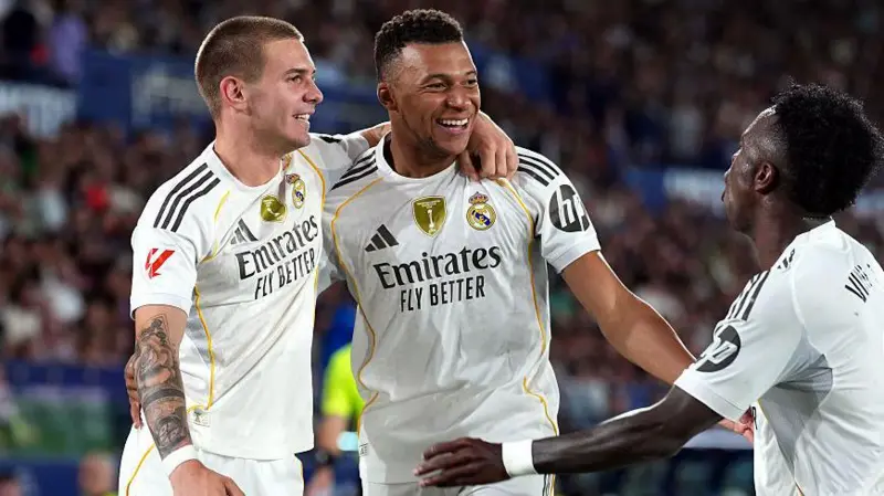 Mbappe with the brace against Levante as Real Madrid makes it six out of six