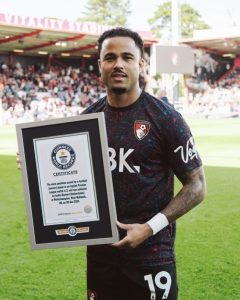 Bournemouth's Kluivert receives GWR certificate for 'most penalties scored' by a player in a Premier League match