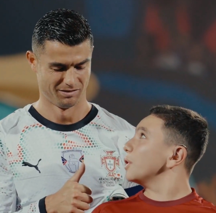C Ronaldo makes ‘new friend’ as Portugal wallop Armenia 5-0