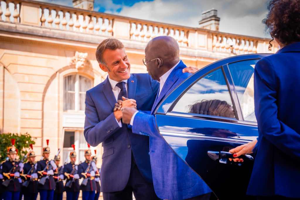 Photos: Tinubu with Macron at Élysée Palace