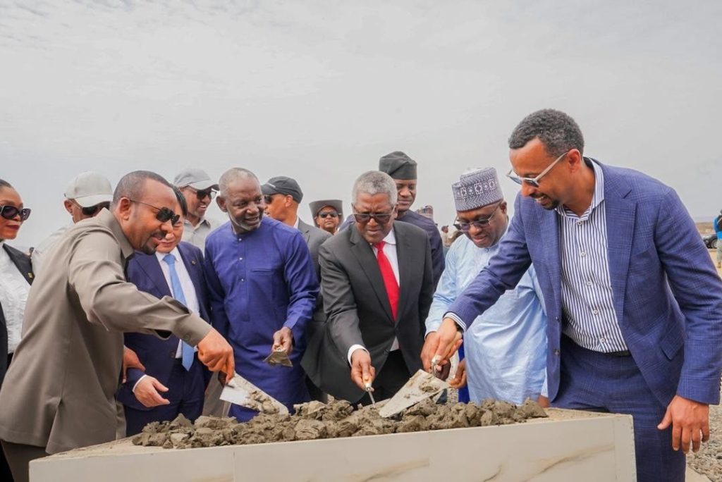 Photos: Dangote, Ethiopian PM Ahmed, at groundbreaking of $2.5bn Dangote Gode Fertiliser Plant in Gode