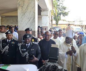 Obi attends funeral mass and internment of former IGP Arase