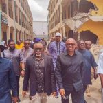 Photos: Obi, Rhodes-Vivour, others visit site of demolished ASPAMDA  Market at the Trade Fair in Lagos