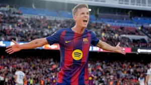 Dani Olmo score twice as Barcelona beat Deportivo Alaves 3-1