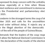 ECOWAS expresses ‘deep concern’ over ‘political crisis’ in Guinea-Bissau