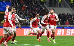 Gabriel Jesus with the brace as Arsenal ease through Inter 3-1 in Champions League