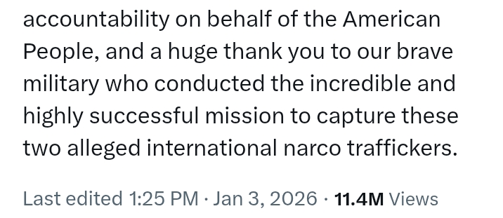 Venezuelan President Maduro and wife 'captured and flown out of the Country'