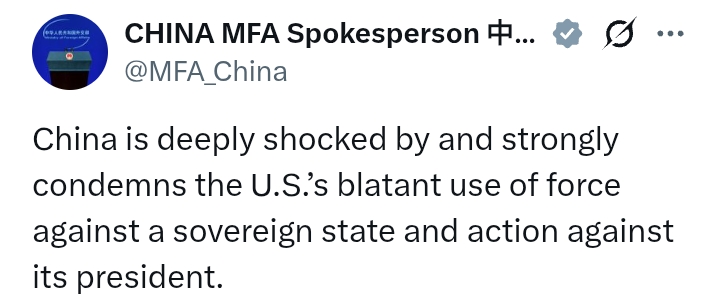 China, Brazil, Spain, others react after the capture of Maduro and wife by US Forces