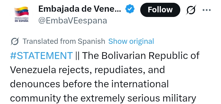 China, Brazil, Spain, others react after the capture of Maduro and wife by US Forces