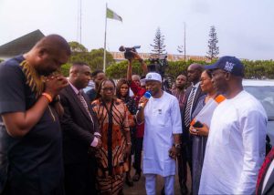 Governor Okpebholo surprise 'hardworking' government house staff with brand new SUVs