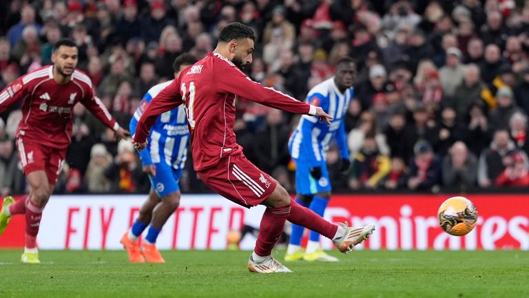 Liverpool 3-0 Brighton: Salah scores as Reds progress to FA Cup fifth round