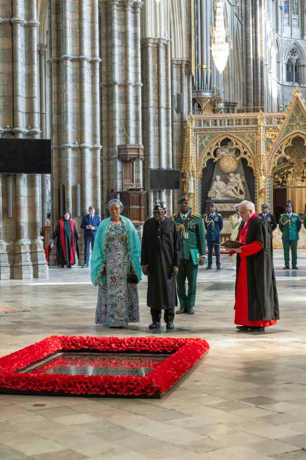 Photos: President Tinubu welcomed at Westminster Abbey