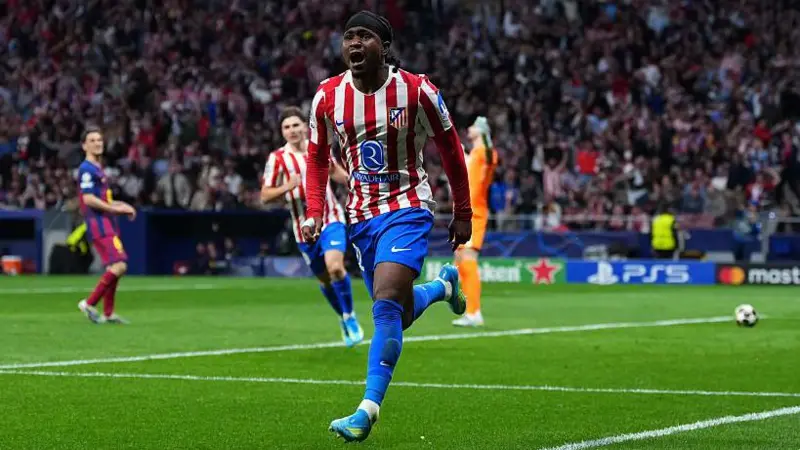 Atletico Madrid 1-2 Barcelona: Lookman's goal secure UCL semi final spot for Mattress Makers