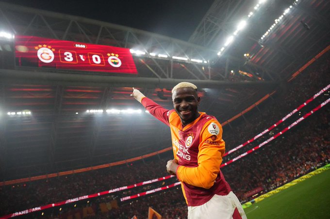 Galatasaray 3-0 Fenerbahçe: Osimhen scores as Yellow-Reds ‘demolish’ archrivals at RAMS Park