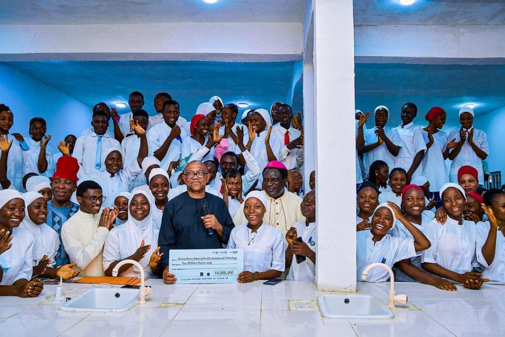 Obi says ‘Health is No 1 critical for development’, donate millions to health institution in Bauchi