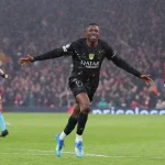 Dembele net brace as PSG win 2-0 to knock Liverpool out of Champions League again