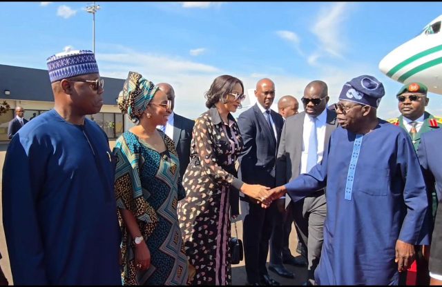 President Tinubu arrives in Kigali for Africa CEO Forum