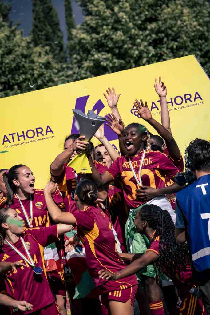 AS Roma 2-0 Genoa: Rinsola Babajide wins first League title with Yellow and Reds