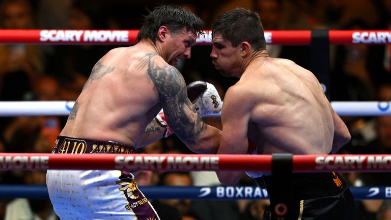 Usyk stops Verhoeven in 11th round to defend WBC title