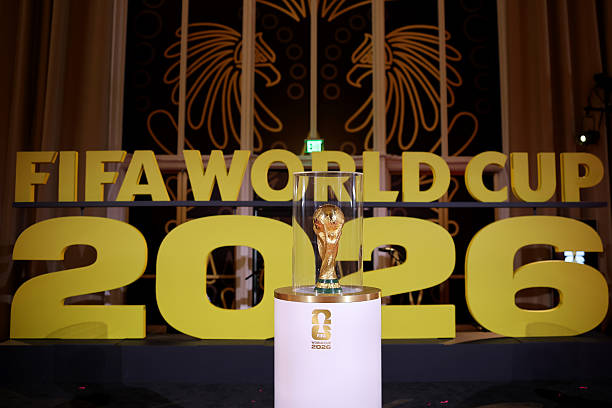 FIFA World Cup Trophy is displayed prior to the FIFA World Cup 2026 Official Draw at John F. Kennedy Center for the Performing Arts in Washington, DC, United States (US). Photo: Hector Vivas - FIFA/FIFA via Getty Images
