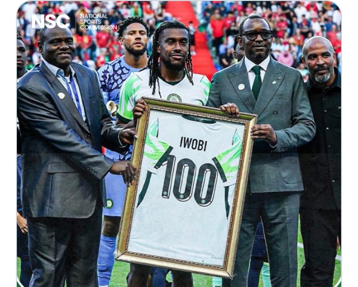 Portugal 2-1 Nigeria: NSC celebrates Alex Iwobi on 100th appearance for Super Eagles