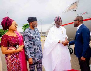 Photos: Sanwo-Olu receives President of Benin Wadagni in Lagos