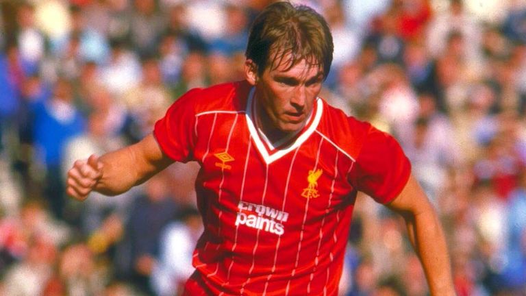 During his playing days, Sir Kenneth Dalglish in action for Liverpool FC