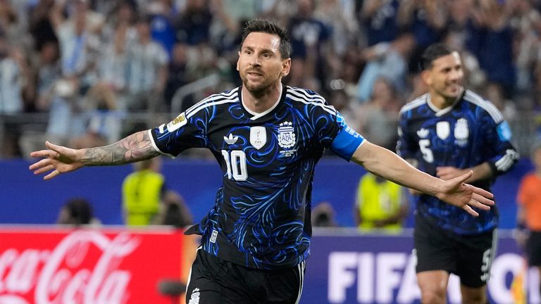 Jordan 1-3 Argentina: Messi sets new World Cup record after coming on