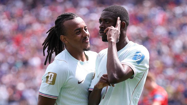 Norway 1-4 France: Dembele net hat-trick in first half as Les Bleus finish Group I winners