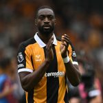 Hull City Nigerian centre-back, Semi Ajayi, claps in celebration of Hull City's 2-0 triumph over Manchester United in the Premier League match on Saturday 22 August, 2026 at MKM Stadium