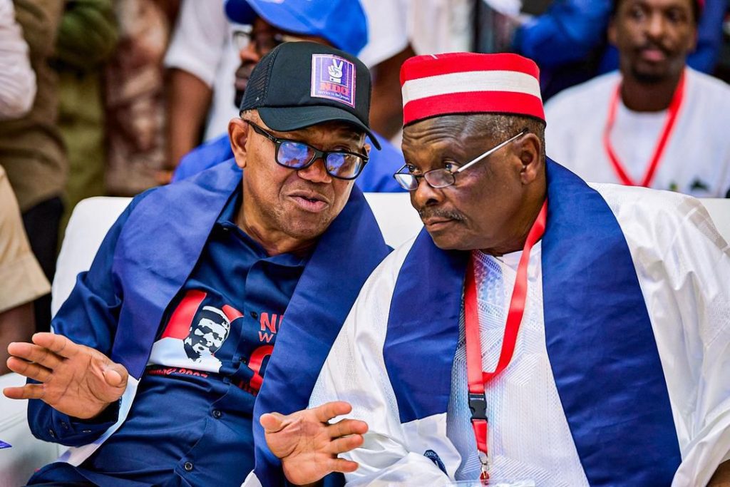 2027 Presidential and Vice Presidential candidates of the Nigeria Democratic Congress (NDC), Peter Obi and Rabiu Musa Kwankwaso