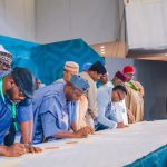 Prof. Nentawe Yilwatda and George Akume of the governing All Progressives Congress (APC) attended the first signing of the National Peace Accord in Abuja on Wednesday 19 August, 2026