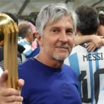 Jorge Messi holds the Player Of The Tournament award his son, Lionel Messi, won after Argentina won the FIFA World Cup 2022 in Qatar. Jorge was also helpful in his son emerging Ballon d'Or winner a record eight (8) time