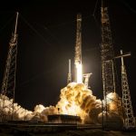 SpaceX Rocket, Falcon 9, launches from Space Launch Complex 40 (SLC-40) at Cape Canaveral Space Force Station in Florida, United States (US)