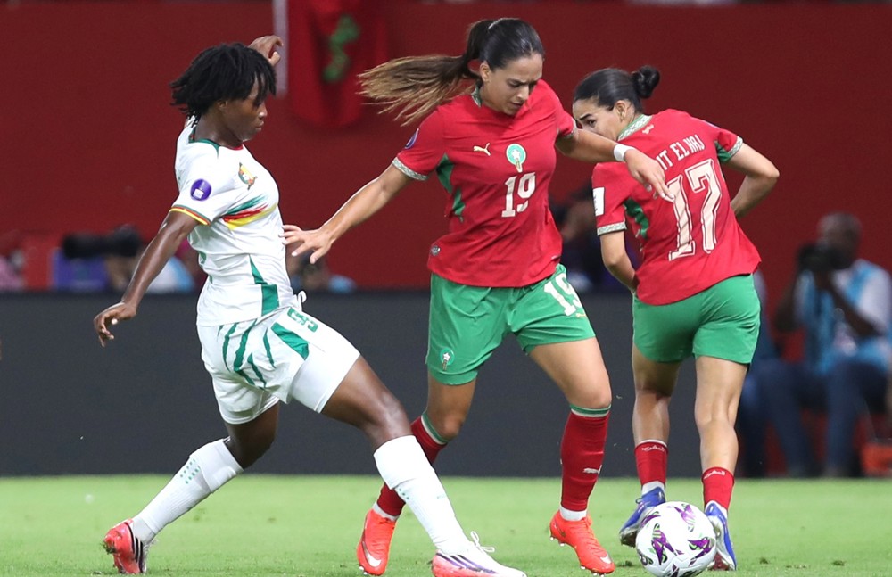 Morocco 0(1)-(3)0 Cameroon: Indomitable Lionesses stun hosts in penalties to reach WAFCON 2026 final 2 Players of Cameroon and Morocco in action during their CAF Women's Africa Cup of Nations (WAFCON) 2026 semi final match on Wednesday 12 August, 2026 in Rabat | CAF
