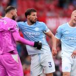 Erling Haaland celebrates goal for Manchester City in the Premier League match against Manchester United at Old Trafford on Sunday 13 September, 2026