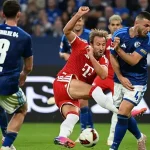 Harry Kane in action for Bayern Munich against Schalke in the Bundesliga match on Saturday. The English forward has netted a total of ninety-eight (98) German top flight goals so far