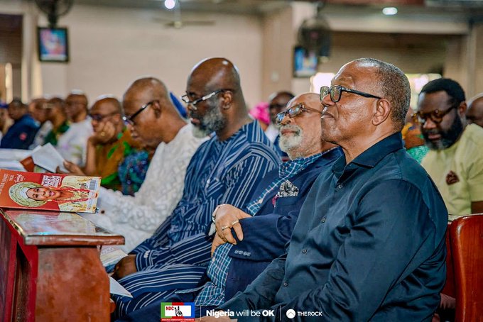 'Deeply painful': Obi, Kwankwaso visit Amaechi following mother's passing 2 Peter Obi attends vigil Mass for Same Ezinne Mary Amaechi in Port Harcour, Rivers State