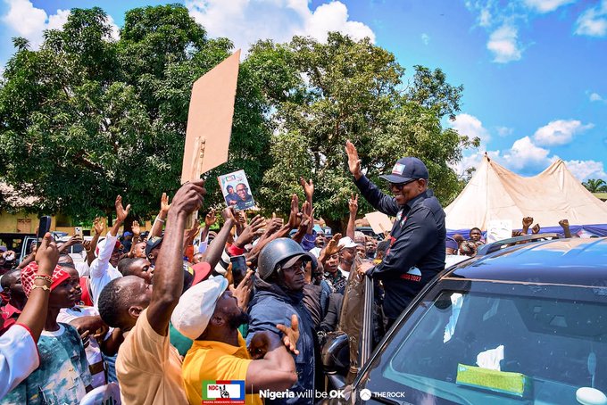 Peter Obi, Presidential candidate of the Nigeria Democratic Congress (NDC) for the 2027 Elections, visits Kogi State, where he urged supporters to come out in large numbers to vote and "safeguard and defend" their votes