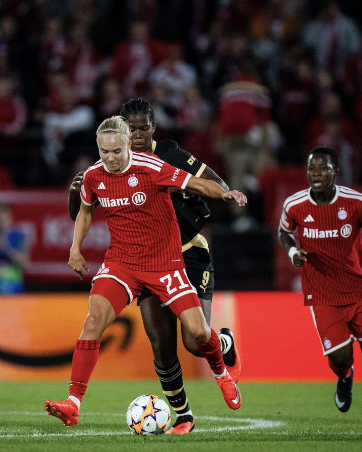 Bayern Munich Women and Manchester City Women finished 2-2 in the Uefa Women's Champions League 2026/27 League Phase match in Germany