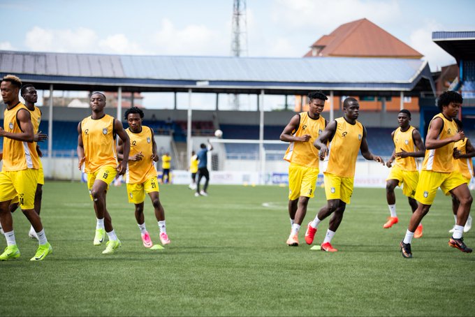 Sporting Lagos come from behind to beat Enyimba 3-2 in Aba 8 Sporting Lagos players in action during a training session ahead of the NPFL 2026/27 match against Enyimba at Enyimba International Stadium in Aba