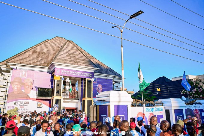 Photos: Obi launches NDC campaign office in Asaba