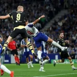 Erling Braut Haaland has now scored five (5) goals for Manchester City this season. In the photo, the Norwegian goal machine in action for the Cityzens in the Uefa Champions League match against FC Porto in Portugal on Tuesday 8 September, 2026