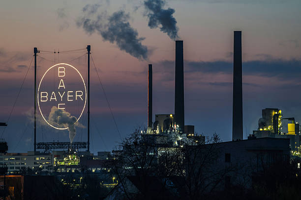 Bayer announces $2.2bn investment in Pharm manufacturing campus in Ohio 8 The Bayer Cross shines on the site in Leverkusen, Germany