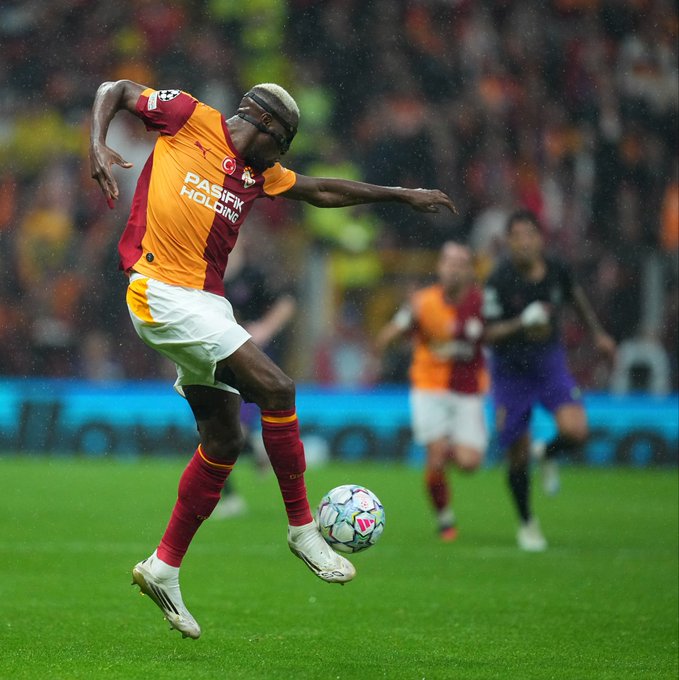 Galatasaray 1-4 Barcelona: Osimhen's Yellow-Reds fall at RAMS Park to Catalans 8 Super Eagles of Nigeria striker, Victor Osimhen, in action for Galatasaray in the League Phase match of the Uefa Champions League 2026/27 against Barcelona at RAMS Park in Istanbul, Turkey on Tuesday 13 October, 2026