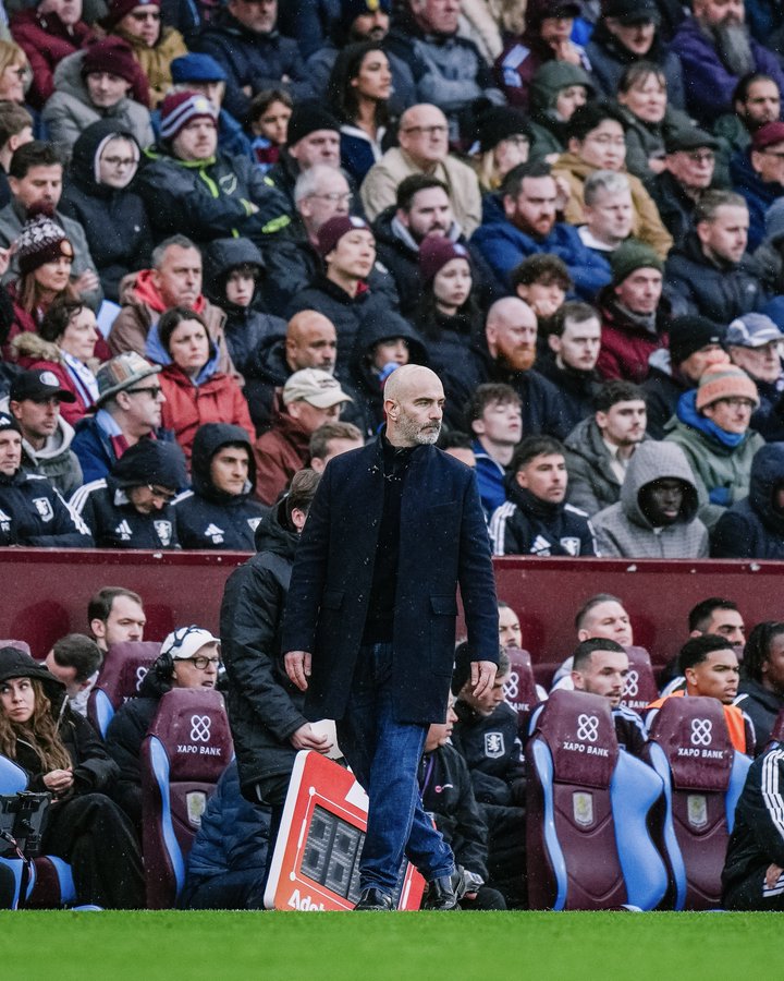 Manchester City head coach, Enzo Maresca, during the Premier League game against Aston Villa on Saturday 24 October, 2026 at Villa Park